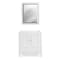 Alaterre Furniture Williamsburg 2pc Wooden Bathroom Vanity Set - 30-in. L Vanity, 30-in. L Rectangular Mirror, White AVAN3000WHB - alternate 1